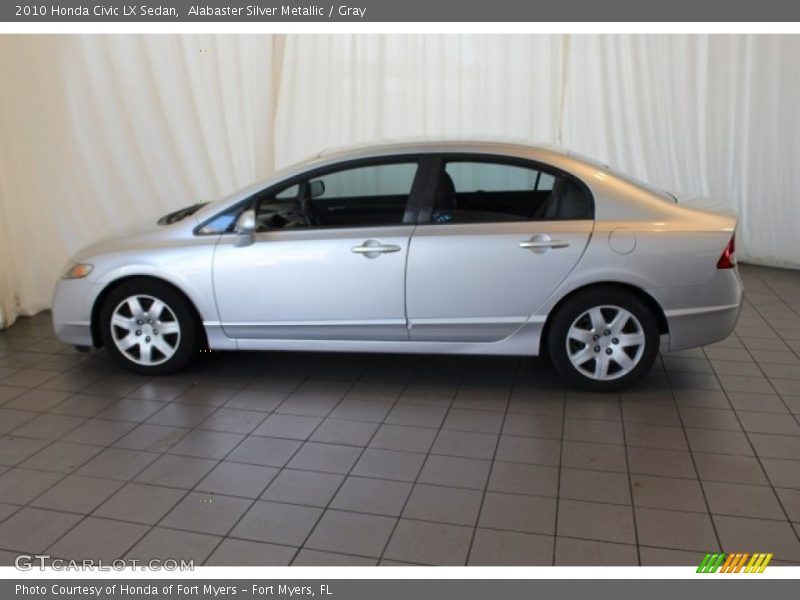 Alabaster Silver Metallic / Gray 2010 Honda Civic LX Sedan