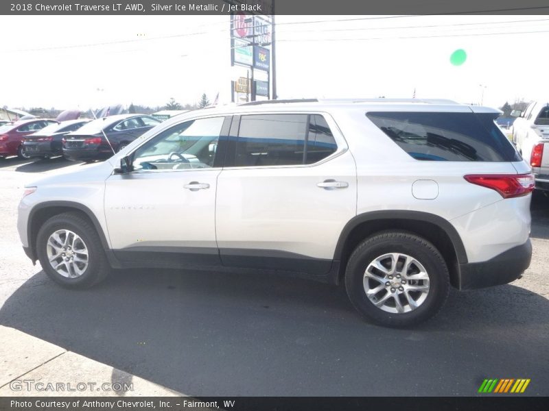 Silver Ice Metallic / Jet Black 2018 Chevrolet Traverse LT AWD