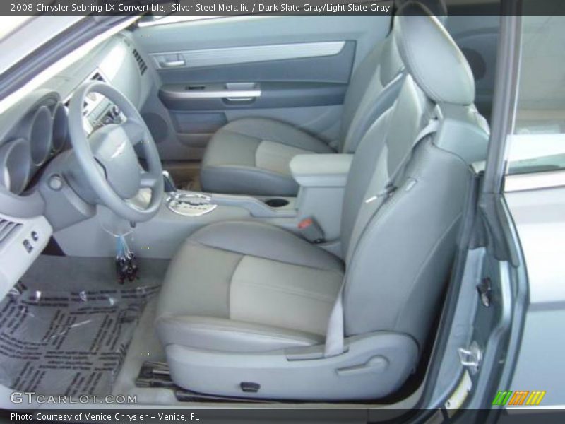 Silver Steel Metallic / Dark Slate Gray/Light Slate Gray 2008 Chrysler Sebring LX Convertible