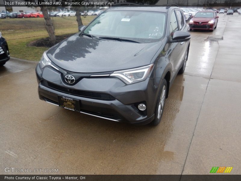 Magnetic Gray Metallic / Ash 2018 Toyota RAV4 Limited AWD
