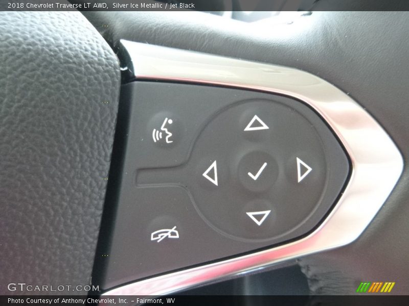 Silver Ice Metallic / Jet Black 2018 Chevrolet Traverse LT AWD