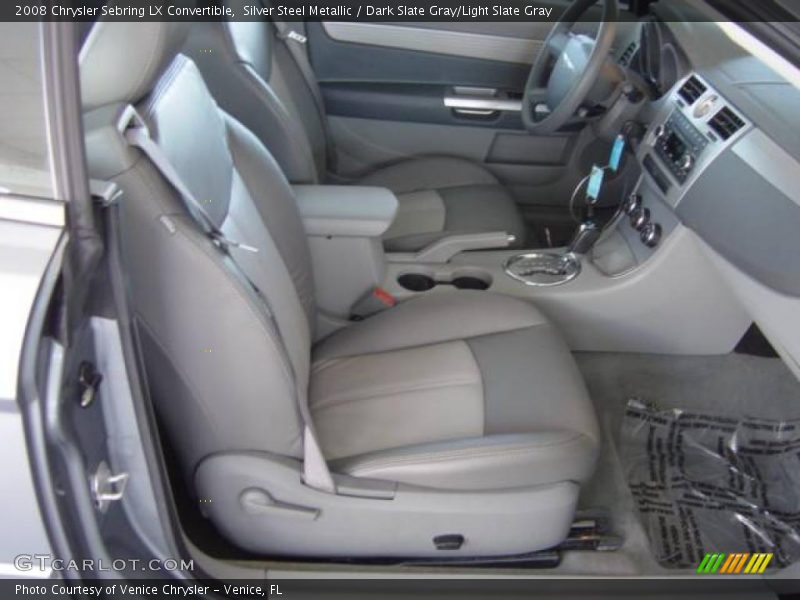 Silver Steel Metallic / Dark Slate Gray/Light Slate Gray 2008 Chrysler Sebring LX Convertible