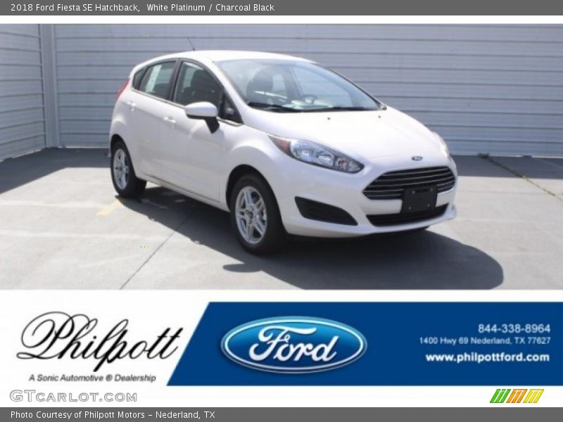White Platinum / Charcoal Black 2018 Ford Fiesta SE Hatchback