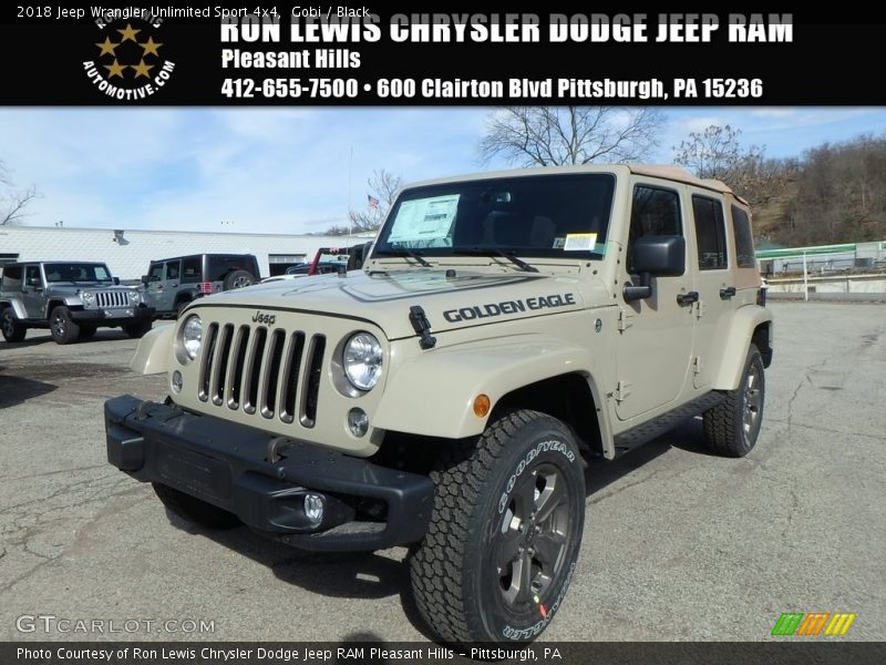 Gobi / Black 2018 Jeep Wrangler Unlimited Sport 4x4
