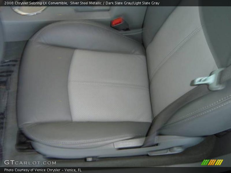 Silver Steel Metallic / Dark Slate Gray/Light Slate Gray 2008 Chrysler Sebring LX Convertible