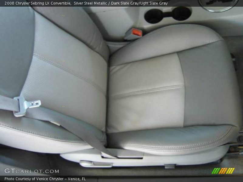 Silver Steel Metallic / Dark Slate Gray/Light Slate Gray 2008 Chrysler Sebring LX Convertible