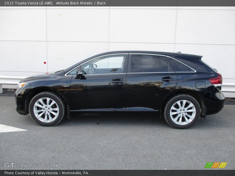 Attitude Black Metallic / Black 2013 Toyota Venza LE AWD