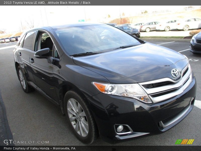 Attitude Black Metallic / Black 2013 Toyota Venza LE AWD