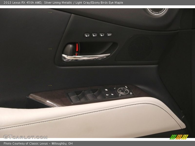 Silver Lining Metallic / Light Gray/Ebony Birds Eye Maple 2013 Lexus RX 450h AWD