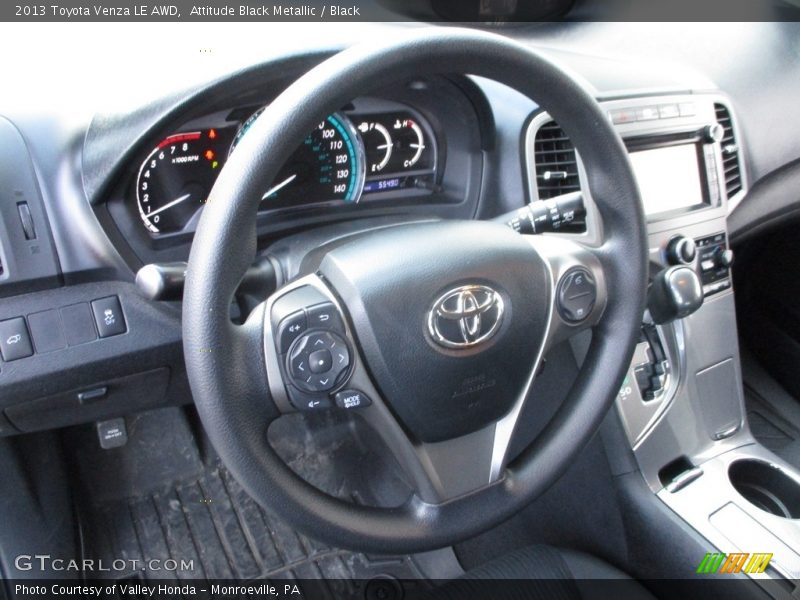 Attitude Black Metallic / Black 2013 Toyota Venza LE AWD