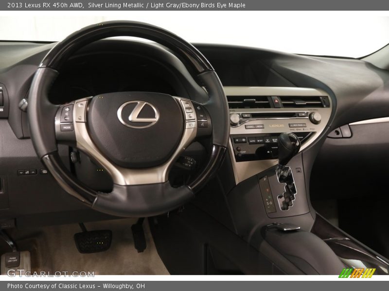 Silver Lining Metallic / Light Gray/Ebony Birds Eye Maple 2013 Lexus RX 450h AWD