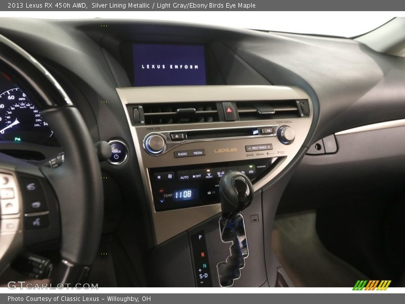 Silver Lining Metallic / Light Gray/Ebony Birds Eye Maple 2013 Lexus RX 450h AWD