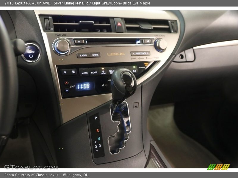 Silver Lining Metallic / Light Gray/Ebony Birds Eye Maple 2013 Lexus RX 450h AWD