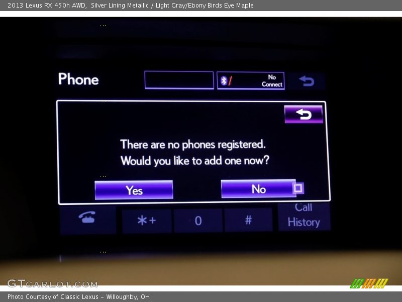 Silver Lining Metallic / Light Gray/Ebony Birds Eye Maple 2013 Lexus RX 450h AWD