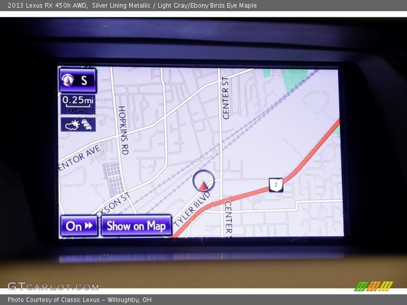 Silver Lining Metallic / Light Gray/Ebony Birds Eye Maple 2013 Lexus RX 450h AWD