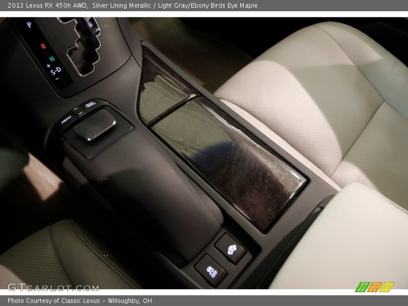 Silver Lining Metallic / Light Gray/Ebony Birds Eye Maple 2013 Lexus RX 450h AWD