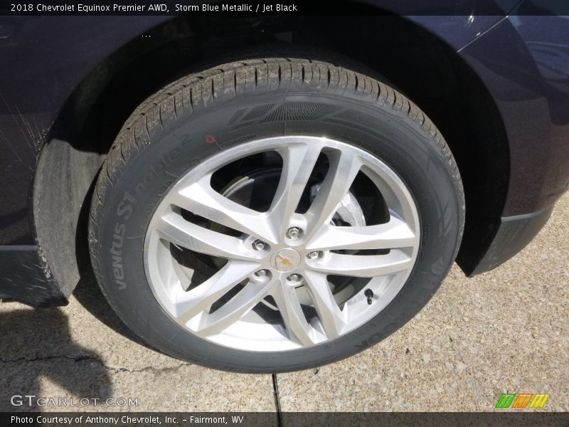 Storm Blue Metallic / Jet Black 2018 Chevrolet Equinox Premier AWD
