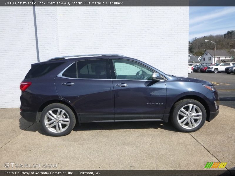 Storm Blue Metallic / Jet Black 2018 Chevrolet Equinox Premier AWD