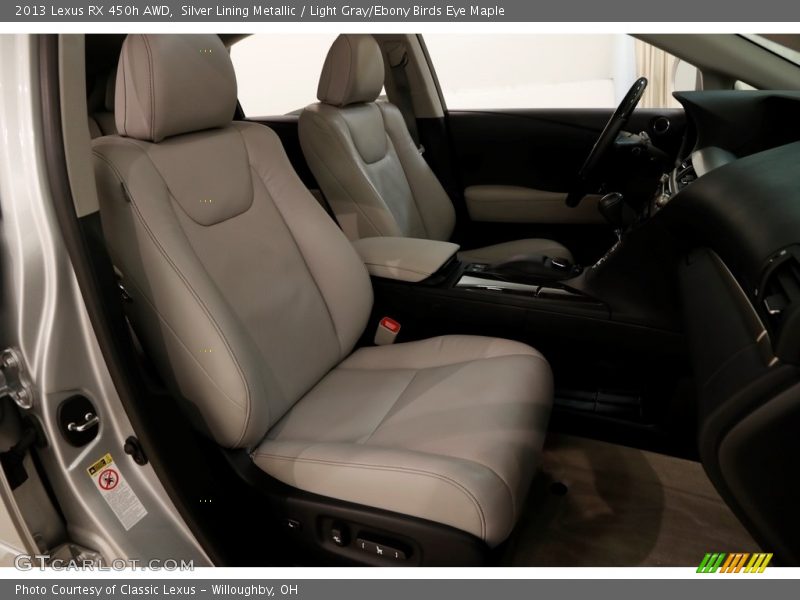 Silver Lining Metallic / Light Gray/Ebony Birds Eye Maple 2013 Lexus RX 450h AWD