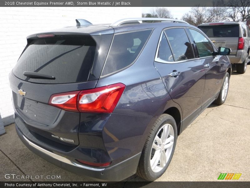 Storm Blue Metallic / Jet Black 2018 Chevrolet Equinox Premier AWD