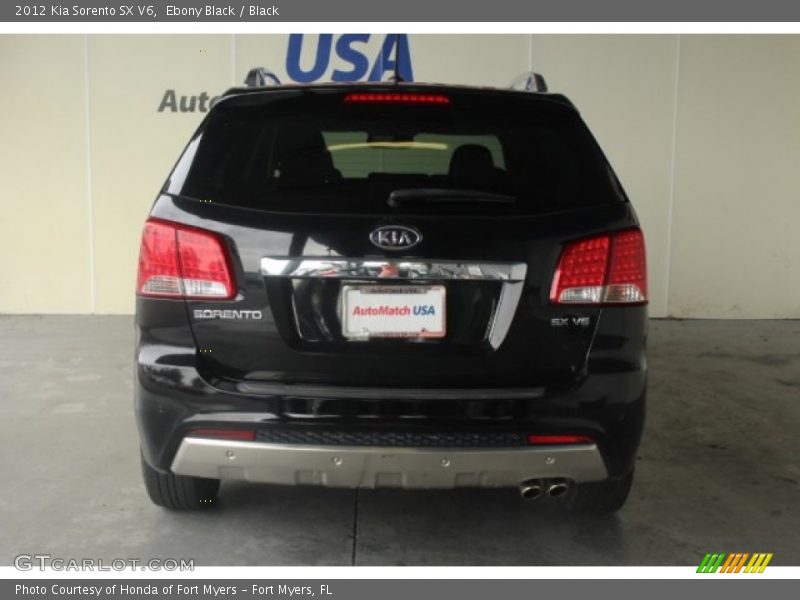 Ebony Black / Black 2012 Kia Sorento SX V6