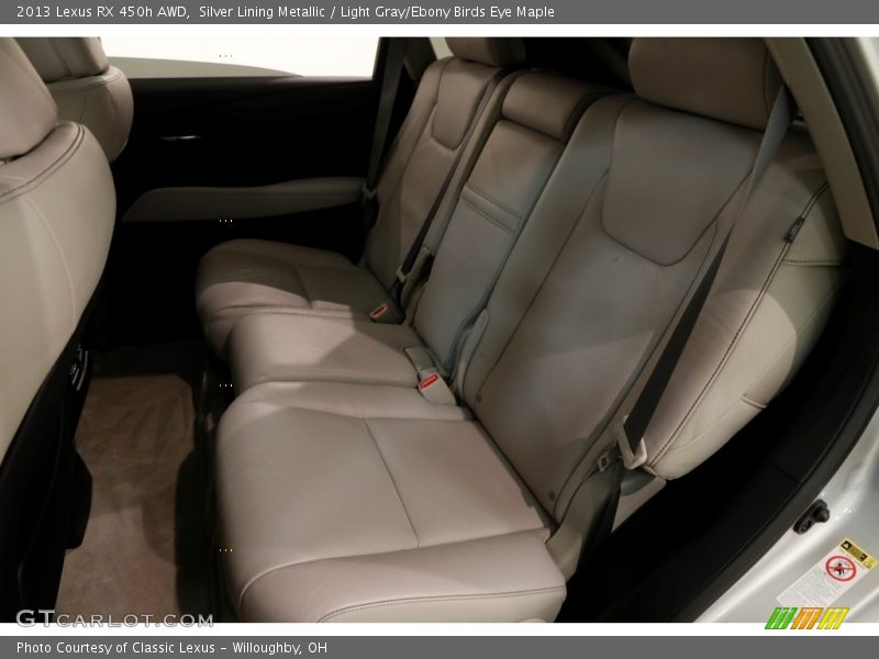 Silver Lining Metallic / Light Gray/Ebony Birds Eye Maple 2013 Lexus RX 450h AWD