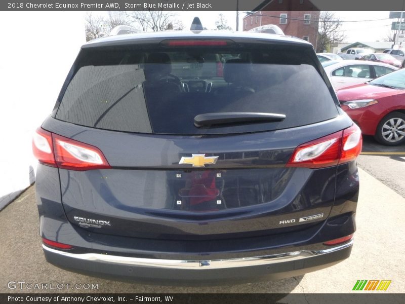 Storm Blue Metallic / Jet Black 2018 Chevrolet Equinox Premier AWD
