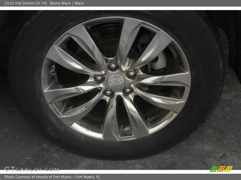 Ebony Black / Black 2012 Kia Sorento SX V6