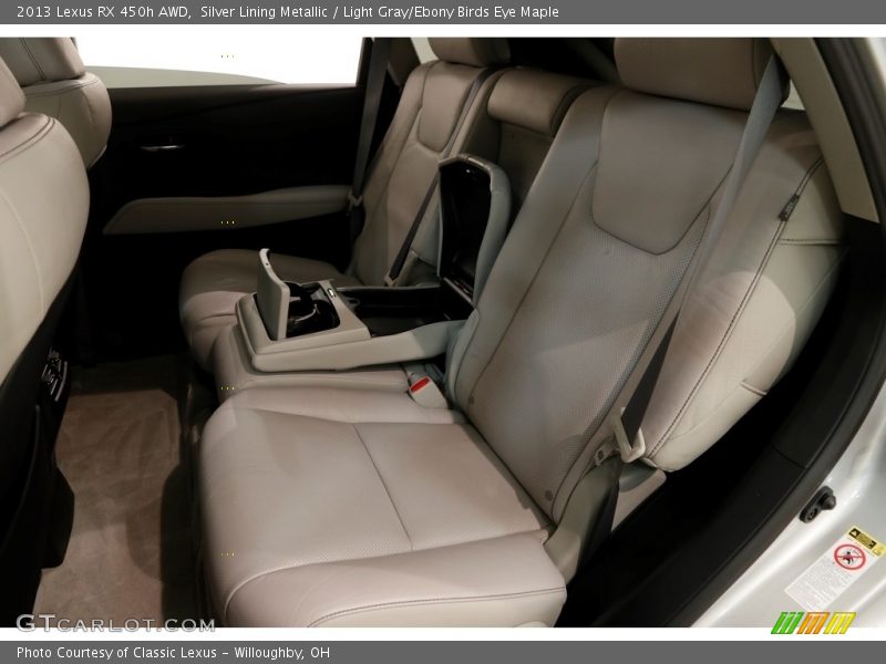 Silver Lining Metallic / Light Gray/Ebony Birds Eye Maple 2013 Lexus RX 450h AWD