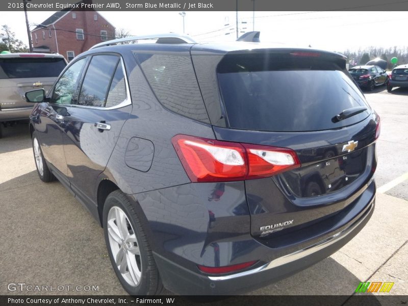 Storm Blue Metallic / Jet Black 2018 Chevrolet Equinox Premier AWD