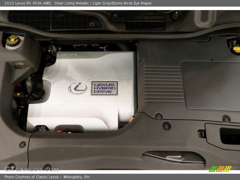 Silver Lining Metallic / Light Gray/Ebony Birds Eye Maple 2013 Lexus RX 450h AWD
