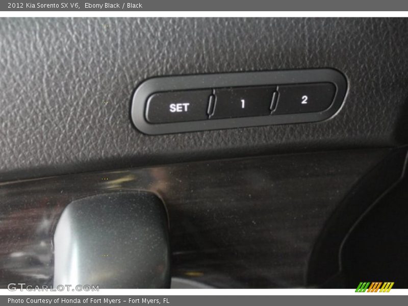 Ebony Black / Black 2012 Kia Sorento SX V6