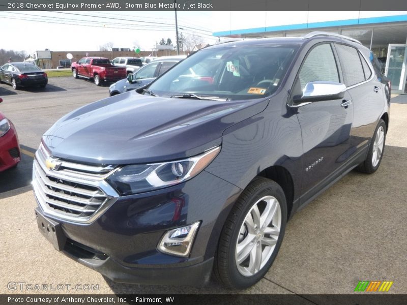 Storm Blue Metallic / Jet Black 2018 Chevrolet Equinox Premier AWD