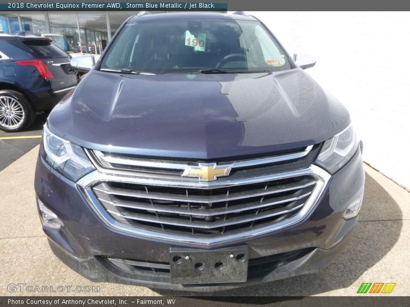 Storm Blue Metallic / Jet Black 2018 Chevrolet Equinox Premier AWD