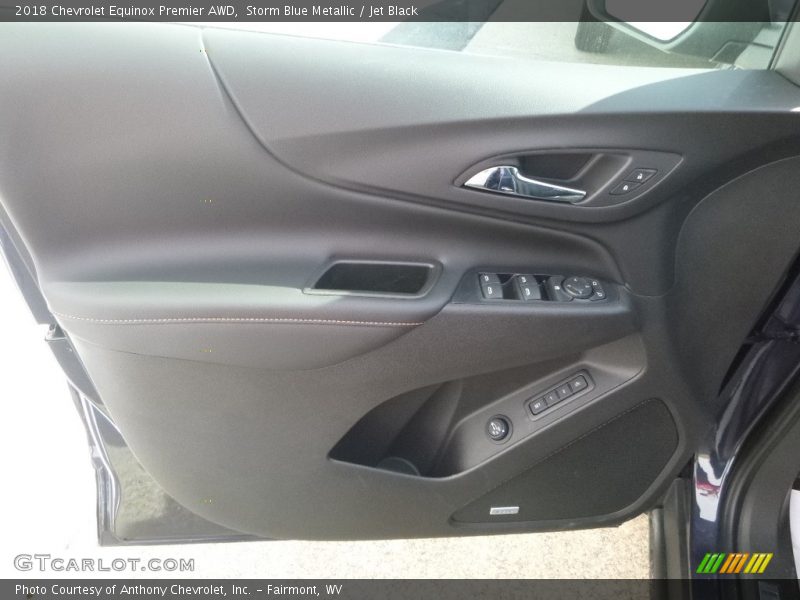 Storm Blue Metallic / Jet Black 2018 Chevrolet Equinox Premier AWD