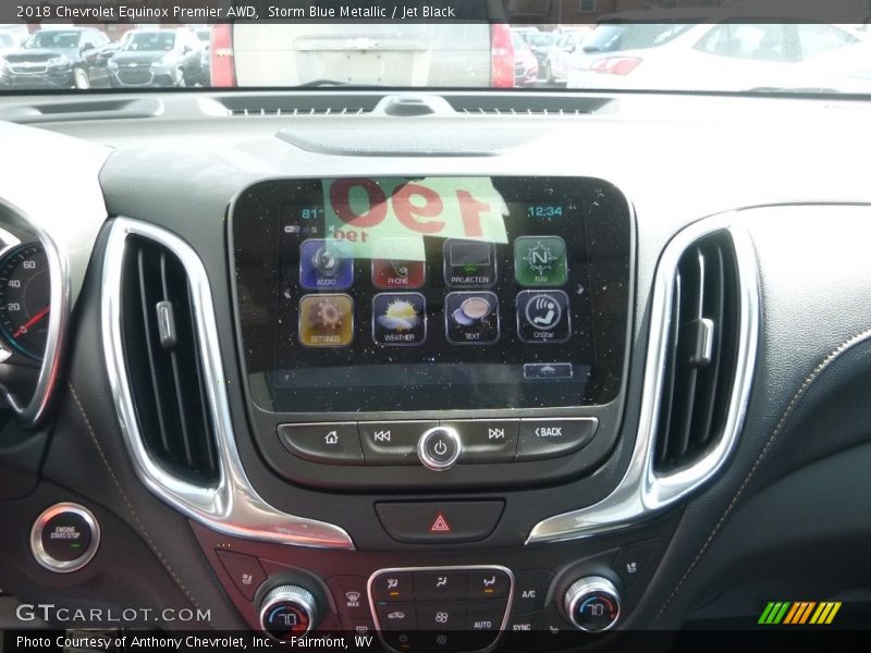 Storm Blue Metallic / Jet Black 2018 Chevrolet Equinox Premier AWD