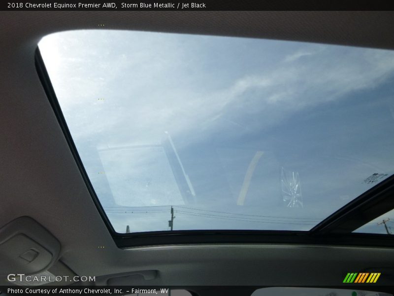 Storm Blue Metallic / Jet Black 2018 Chevrolet Equinox Premier AWD