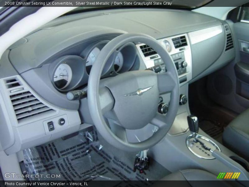 Silver Steel Metallic / Dark Slate Gray/Light Slate Gray 2008 Chrysler Sebring LX Convertible