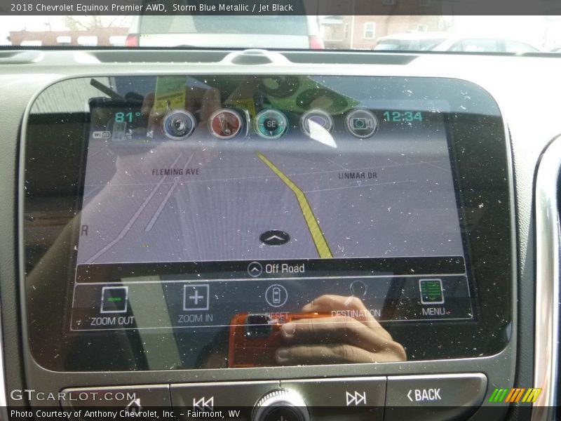 Storm Blue Metallic / Jet Black 2018 Chevrolet Equinox Premier AWD