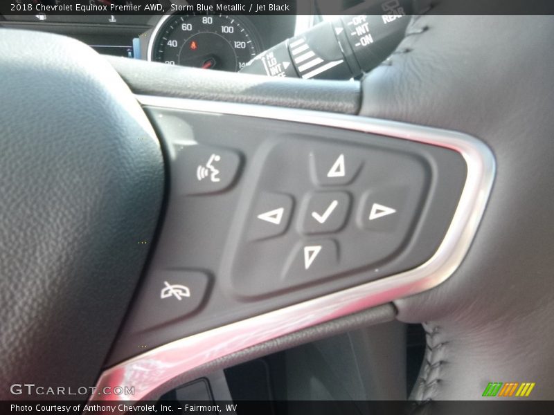 Storm Blue Metallic / Jet Black 2018 Chevrolet Equinox Premier AWD