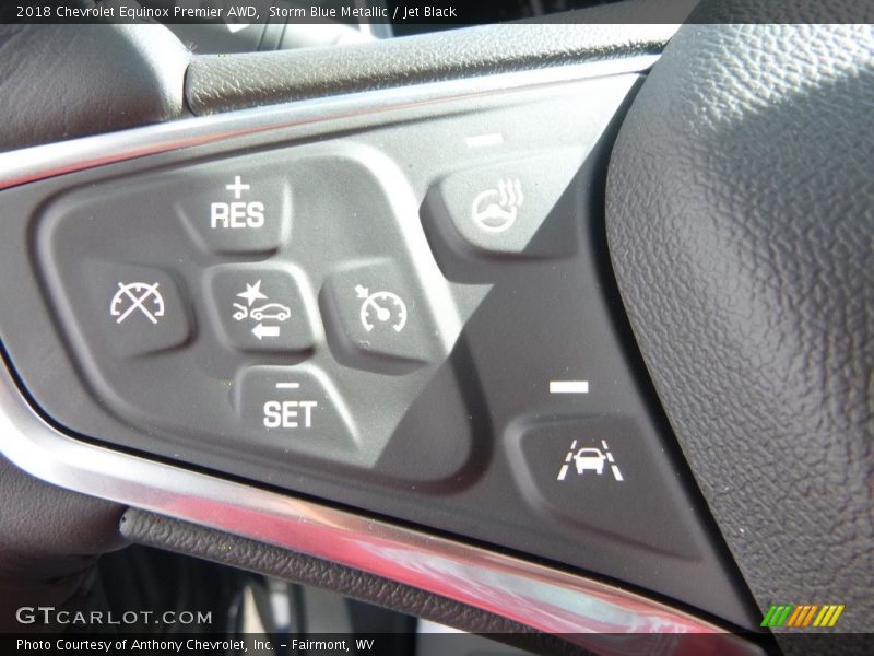 Storm Blue Metallic / Jet Black 2018 Chevrolet Equinox Premier AWD