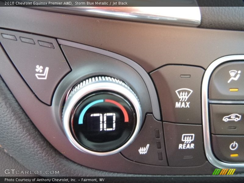 Storm Blue Metallic / Jet Black 2018 Chevrolet Equinox Premier AWD