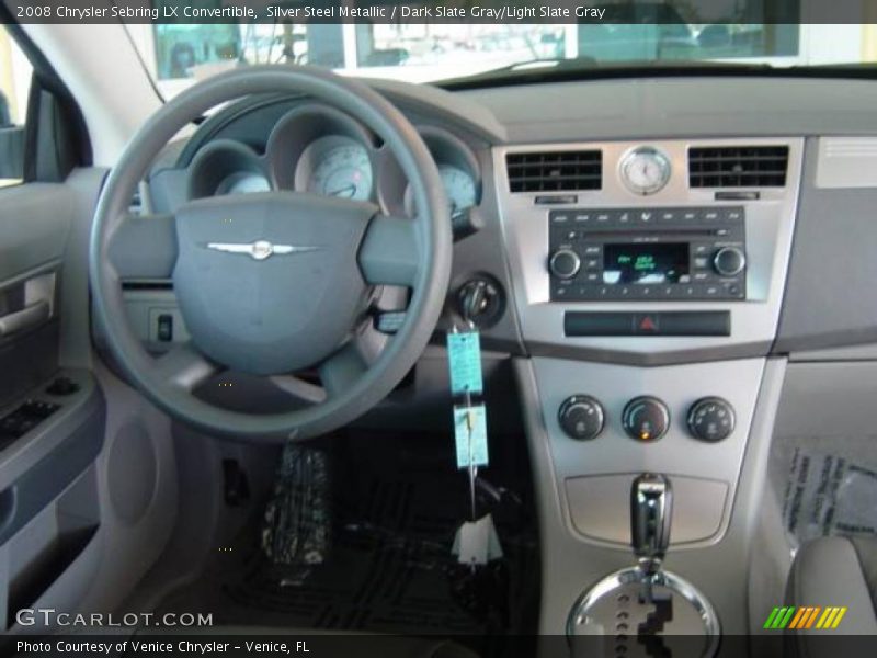 Silver Steel Metallic / Dark Slate Gray/Light Slate Gray 2008 Chrysler Sebring LX Convertible