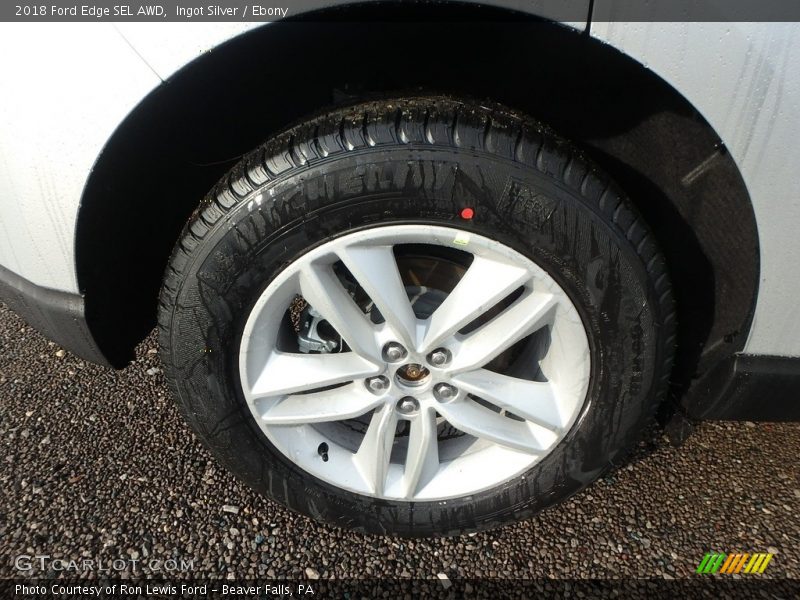 Ingot Silver / Ebony 2018 Ford Edge SEL AWD