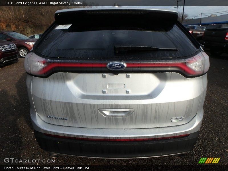 Ingot Silver / Ebony 2018 Ford Edge SEL AWD