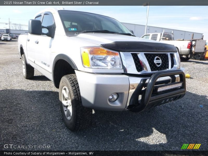 Brilliant Silver / Charcoal 2015 Nissan Titan SV Crew Cab 4x4