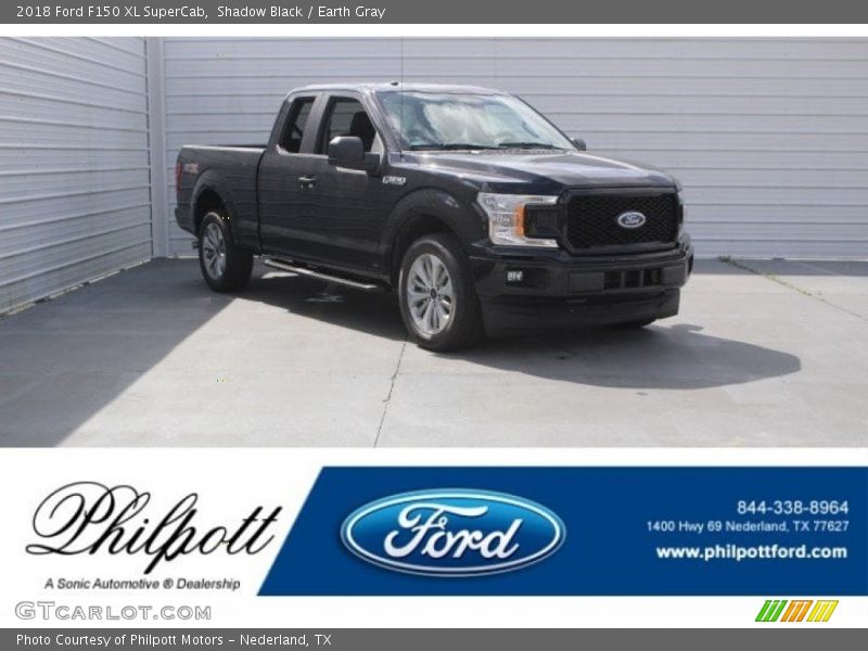 Shadow Black / Earth Gray 2018 Ford F150 XL SuperCab