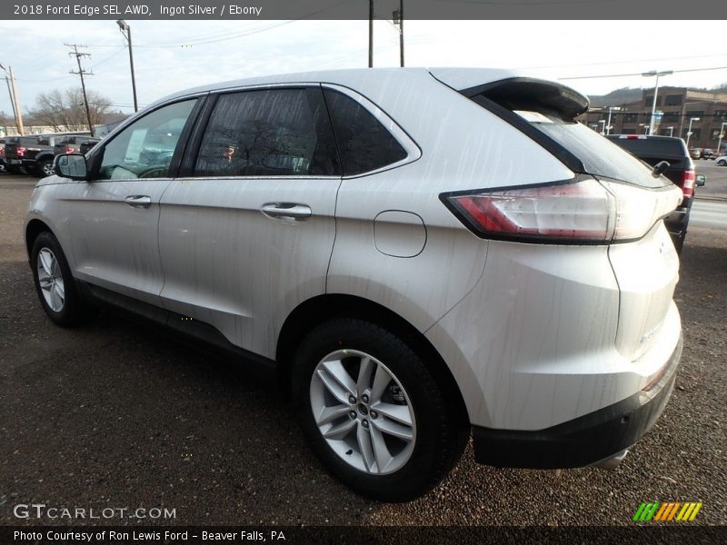 Ingot Silver / Ebony 2018 Ford Edge SEL AWD