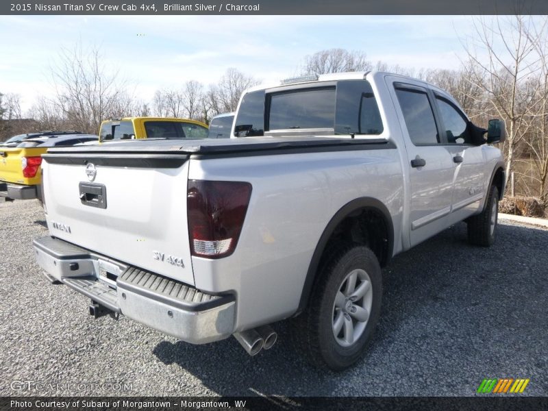 Brilliant Silver / Charcoal 2015 Nissan Titan SV Crew Cab 4x4
