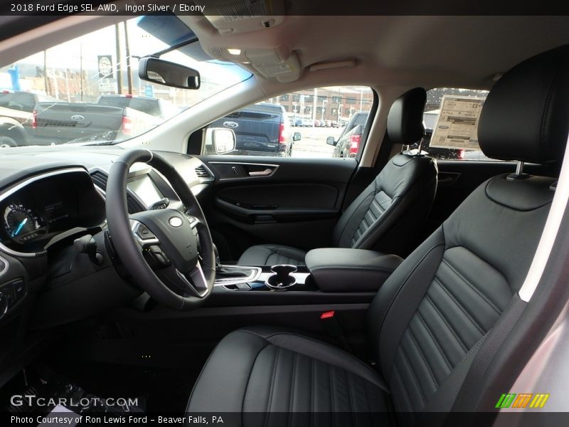 Ingot Silver / Ebony 2018 Ford Edge SEL AWD